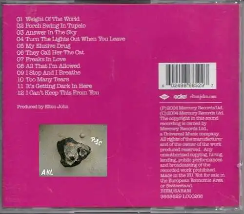 Elton John, Peachtree Road, CD