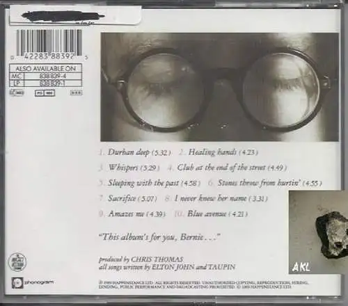 Elton John, sleeping with the past, CD