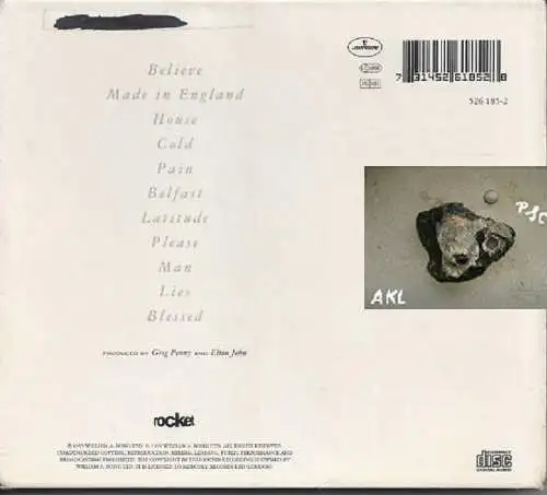 Elton John, Made in England, CD