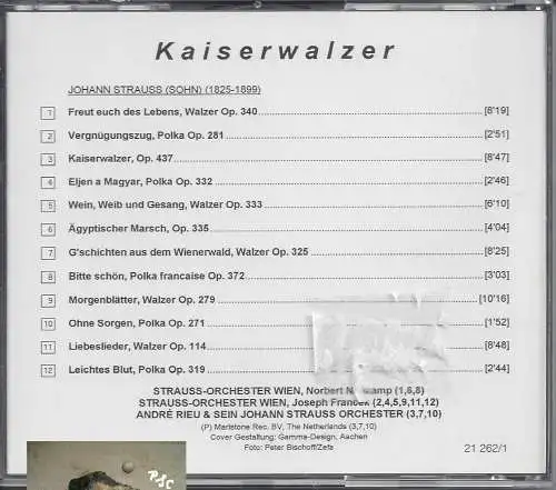 Kaiserwalzer, Andre Rieu und J. Strauß Orchester, CD