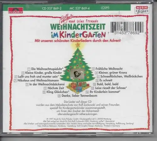 Weihnachtszeit im Kindergarten, Rolf Zuckowski, CD