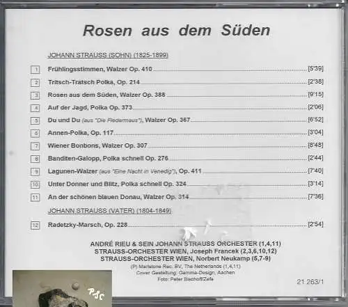 Rosen aus dem Süden, Andre Rieu, CD