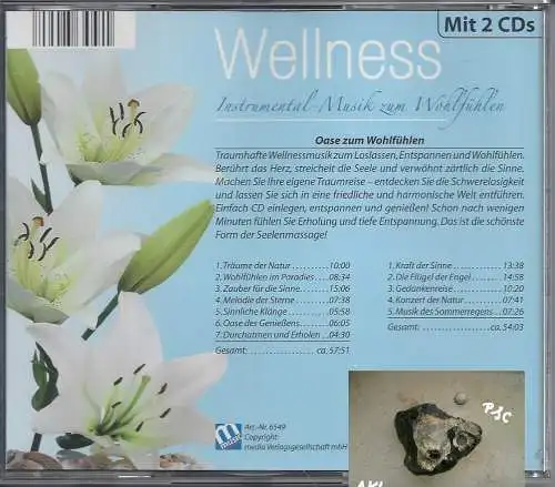 Wellness, Instrumental Musik zum Wohlfühlen, blau, CD