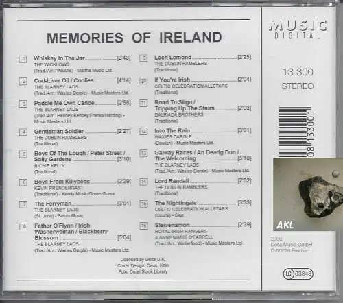 Memories of Ireland, CD