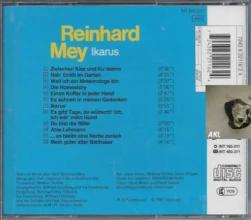 Reinhard Mey, Ikarus, CD