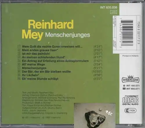 Reinhard Mey, Menschenjunges, CD