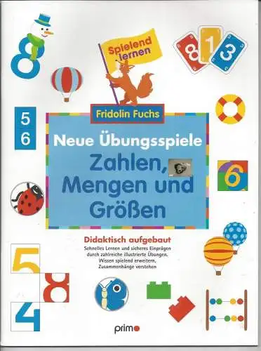 F. Fuchs: Neue Übungsspiele, Zahlen, didaktisch aufgebaut, F. Fuchs. 