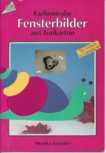 Farbenfrohe Fensterbilder aus Tonkarton, basteln. 