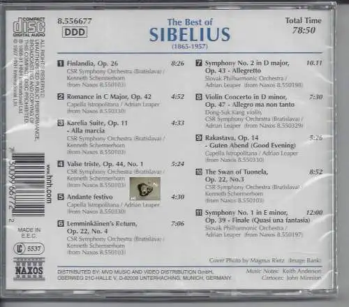 The Best of Sibelius, CD