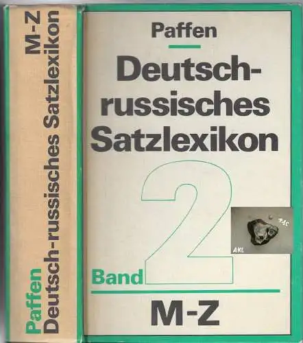 Deutsch-russisches Satzlexikon, Band 2, M-Z. 