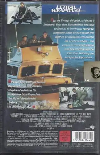 Lethal Weapon 4, zwei Profis räumen auf, VHS
