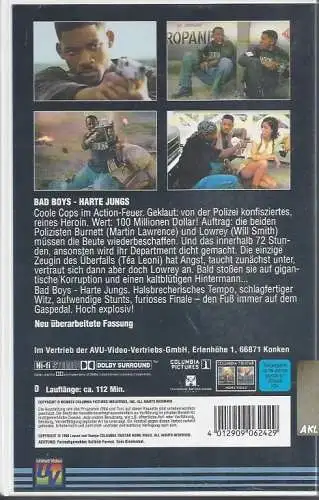 Bad Boys, Harte Jungs, VHS