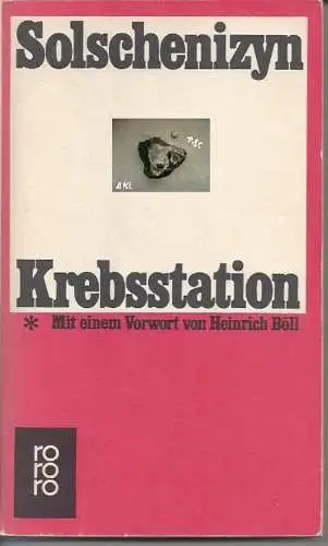 Solschenizyn Alexander: Krebsstation, Solschenizyn Alexander, Buch 1. 