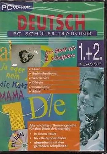 Deutsch PC Schüler Training, 1 und 2 Klasse, CD-Rom