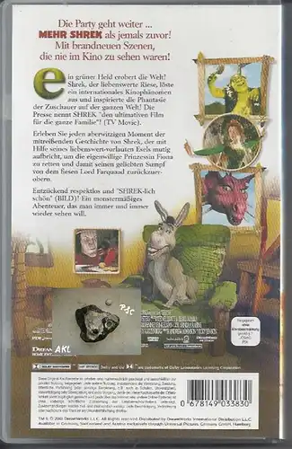 Shrek der tollkühne Held, VHS