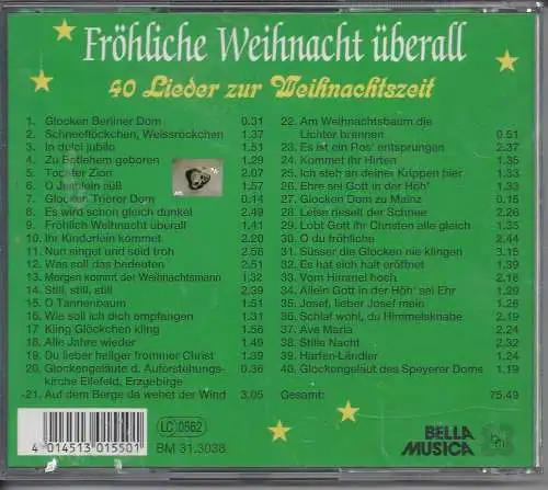 Fröhliche Weihnacht überall, 40 Lieder zur Weihnachtszeit, CD