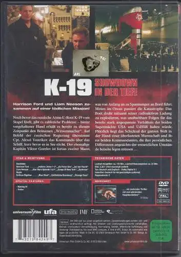 K 19 - Showdown in der Tiefe, Harrison Ford, Neeson, DVD, FSK 12