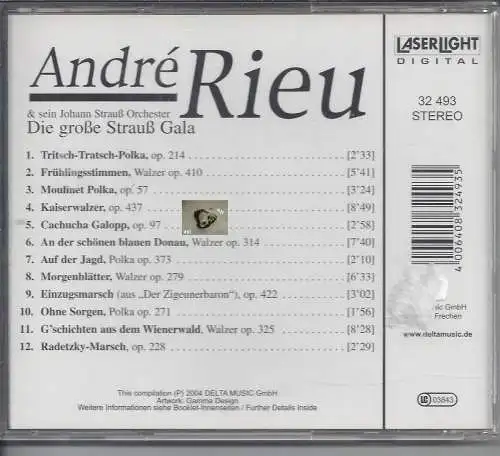Andre Rieu, Die große Strauß Gala, CD