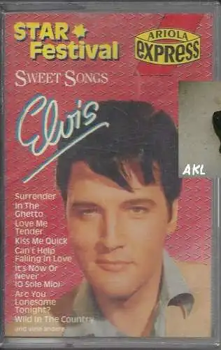 Elvis, Sweet Songs, Ariola express, Kassette, MC