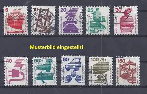 Bundesrep. Deutschland  Nr Mi. Nr. 694-703 Gebraucht