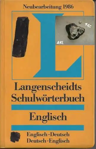 Langenscheidts Schulwörterbuch Englisch. 