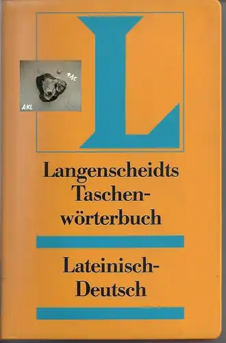 Langenscheidts Taschenwörterbuch Lateinisch Deutsch. 