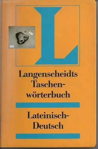 Langenscheidts Taschenwörterbuch Lateinisch Deutsch. 