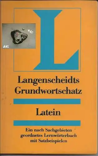 Langenscheidts Grundwortschatz Latein. 