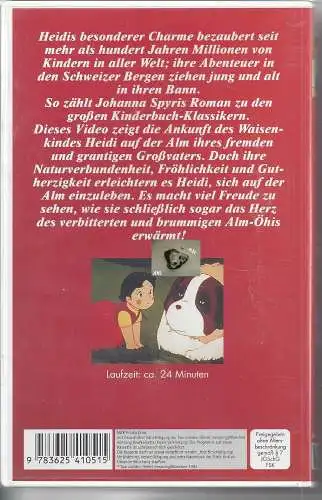 Heidi, Großvaters Hütte, Kinderfilm, VHS