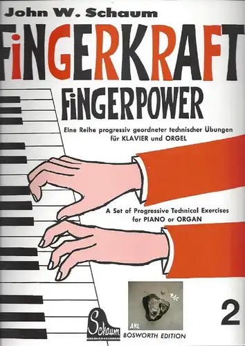 Fingerkraft, Powerkraft 2, für Klavier und Orgel. 