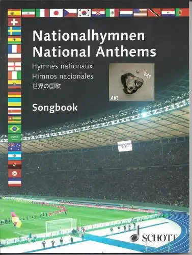 Nationalhymnen, National Anthems, Songbook. 