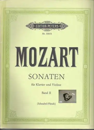 Mozart: Sonaten für Klavier und Violine, Band II, Edition Nr. 3315b.
