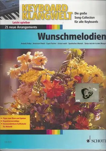 Keyboard Klangwelt, Wunschmelodien, Schott, Edition 7376. 