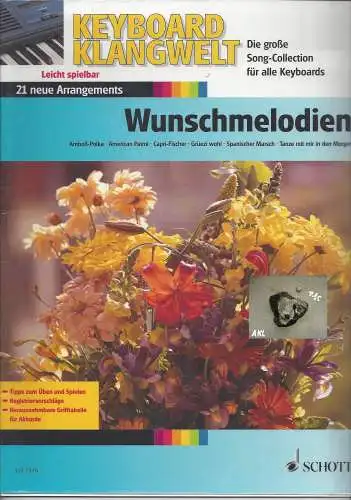 Keyboard Klangwelt, Wunschmelodien, Schott, Edition 7376. 