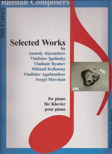 Russian Composeres, 20th Century, Selected Works, für Klavier. 