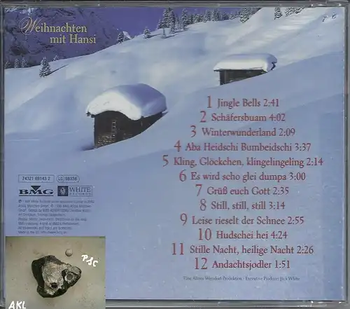 Hansi Hinterseer, Weihnachten mit Hansi, CD