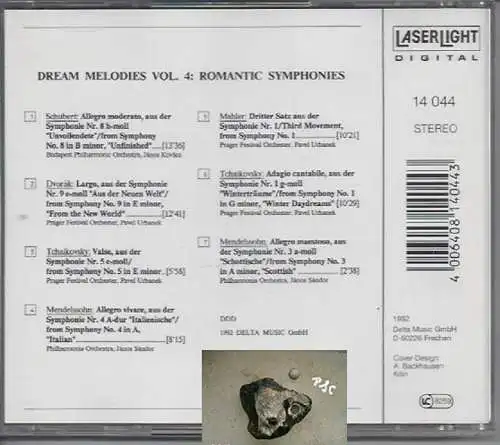 Dream Melodies, Vol 4, Romantic Symphonies, CD