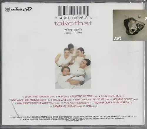 take that, everything changes, CD