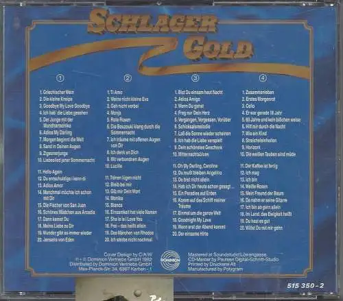 Schlager Gold, 80 Titel, CD