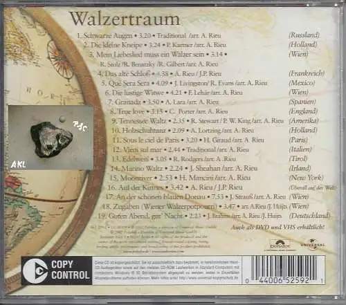 Andre Rieu, Walzertraum, CD