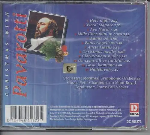 Christmas with Pavarotti, CD