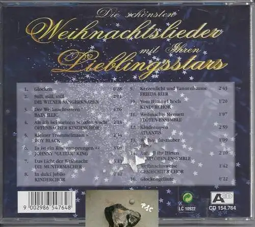 Die schönsten Weihnachtslieder mit Ihren Lieblingsstars, CD