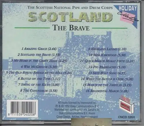 Scotland, The Brave, CD
