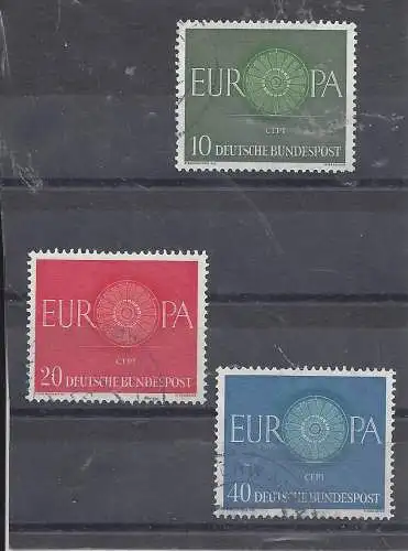 Bundesrep. Deutschland  Nr 337 338 339 Gebraucht