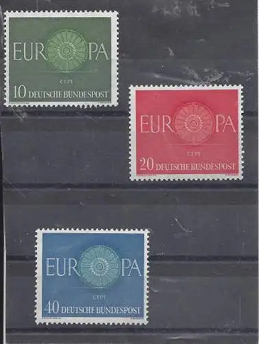 Bundesrep. Deutschland  Nr 337 338 339 Gebraucht