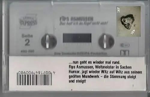 Fips Asmussen, Das halt ich im Kopf nicht aus, MC, Kassette **