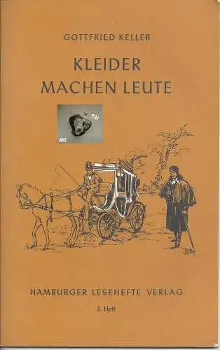 Gottfried Keller: Kleider machen Leute, Hamburger Lesehefte, 3. Heft. 