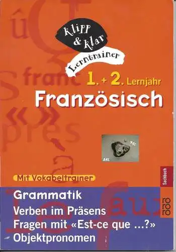 Französisch 1. und 2. Lehrjahr, Grammatik, Verben. 