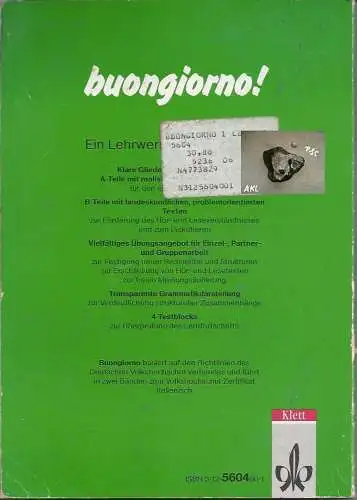 buongiorno, Italienisch für Anfänger 1. 