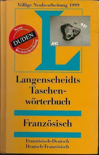 Langenscheidts Taschenwörterbuch, Französisch, Deutsch.